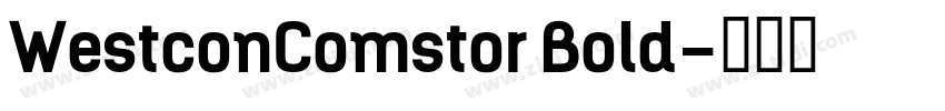 WestconComstor Bold字体转换
